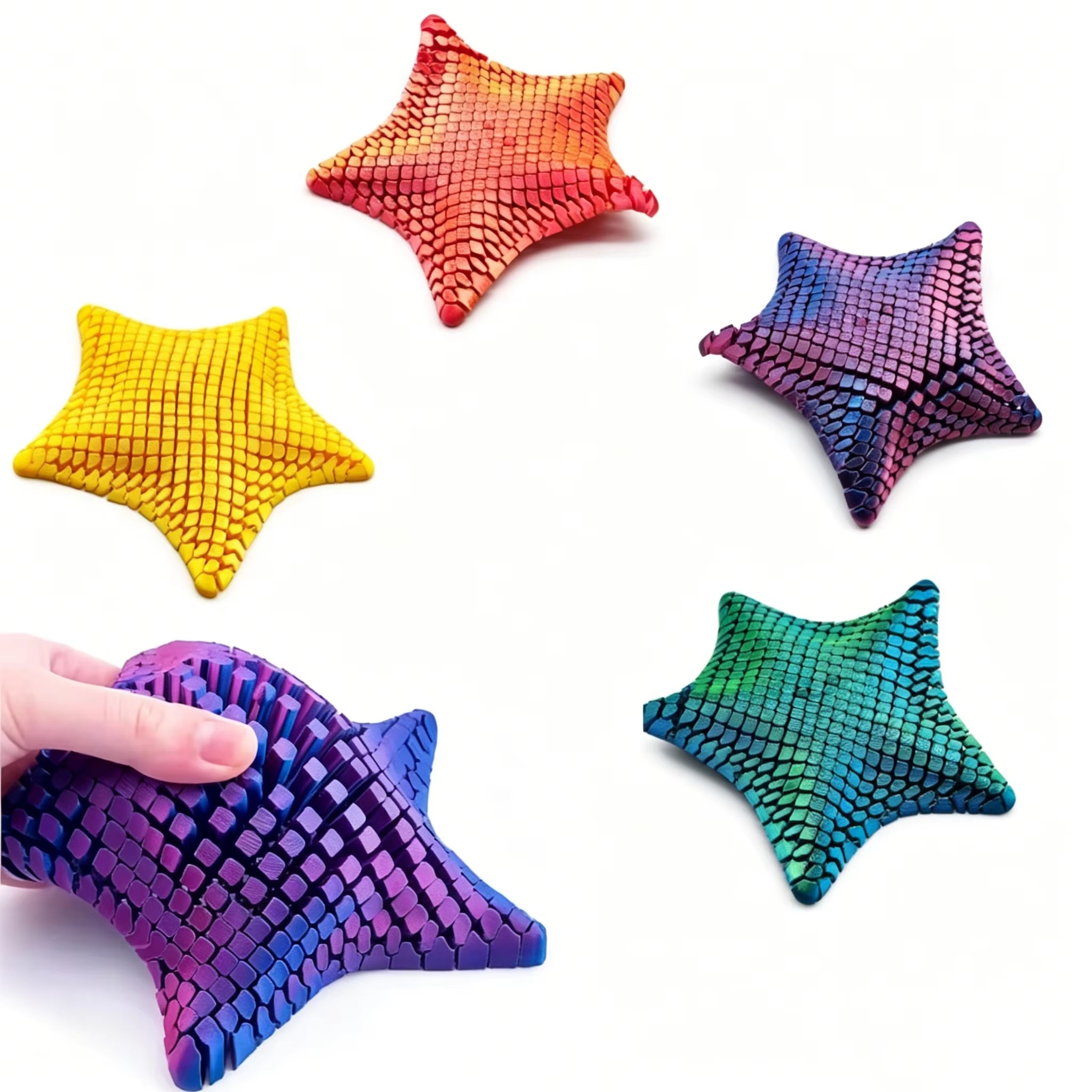 3D Printing Joints - 3D Baskılı Eklemli Deniz Yıldızı Esnek