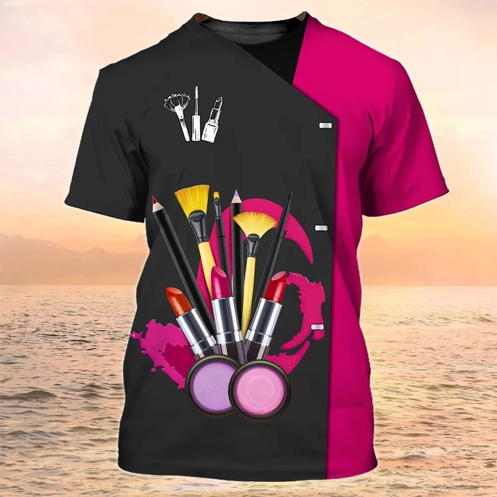 3D Printing Maket - Makyaj Sanatçısı T-Shirt Kozmetik Kozmetik 3D