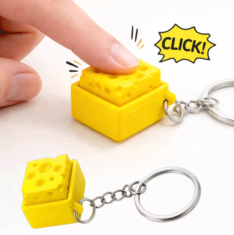 3D Printing Toys - 3D Baskılı Mini Peynir Klavye Tuş