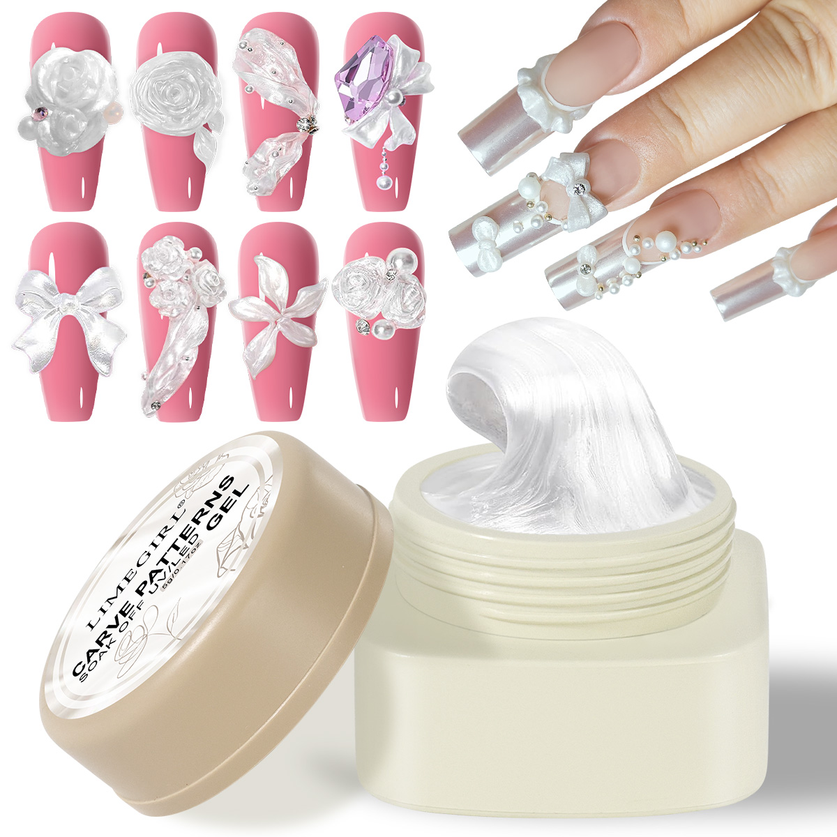 3D Printing Epoxy Resin - LIMEGIRL 3D Inci Oyma tırnak jeli
