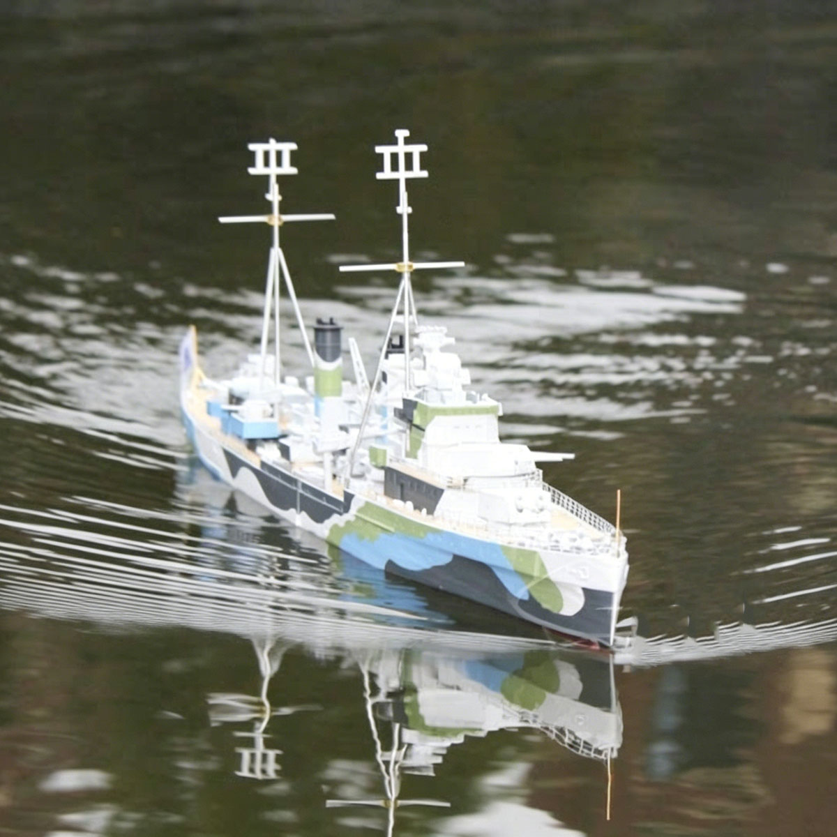 3D Printing Rc Boat - 1/200 Ölçekli RC Tekne 77cm Linxian