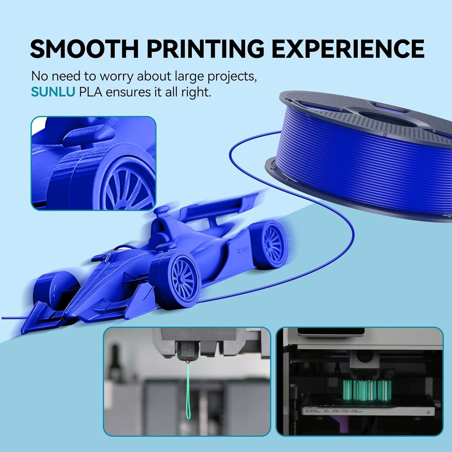 SUNLU PLA/PLA+/PETG/İPEK/PLA M - 3D Printing Nylon incelemesi ve fiyatı