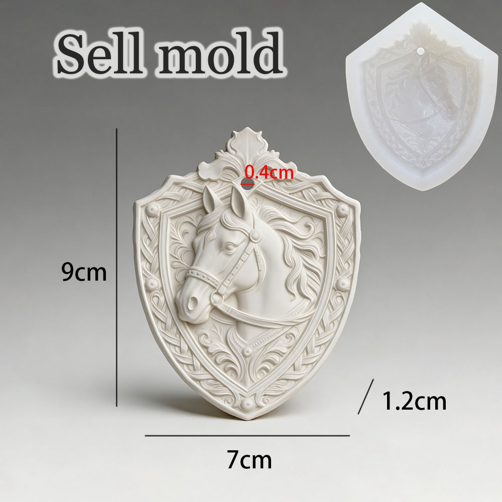 Vintage At Kafası Kalkanı Röly - 3D Printing Epoxy Resin incelemesi ve fiyatı