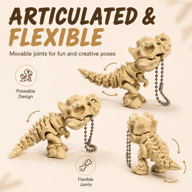 Yeni 3D Baskılı Tyrannosaurus  - 3D Printing Joints incelemesi ve fiyatı