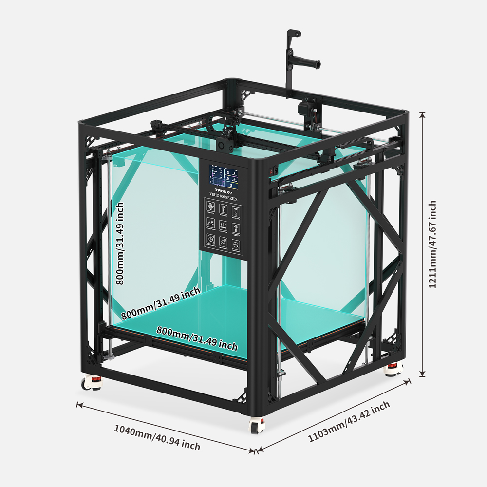 Tronxy VEHO-800-12 veya PRO Bü - 3D Printing X Y Z Axis incelemesi ve fiyatı