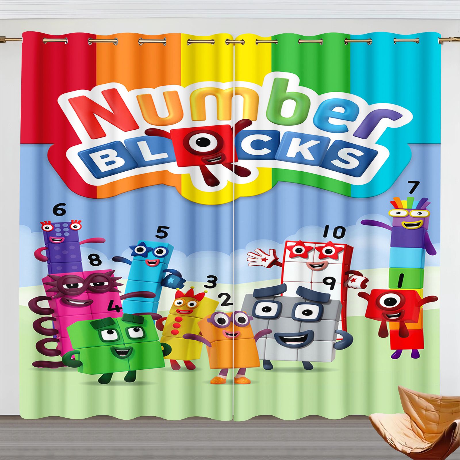 Numberblocks Karikatür Perdele - 3D Printing Room incelemesi ve fiyatı