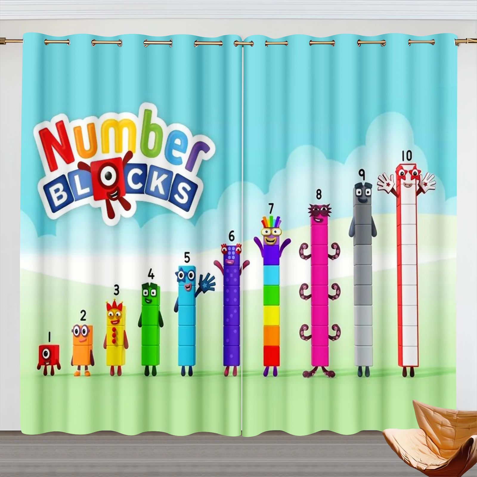 Numberblocks Karikatür Perdele - 3D Printing Room incelemesi ve fiyatı